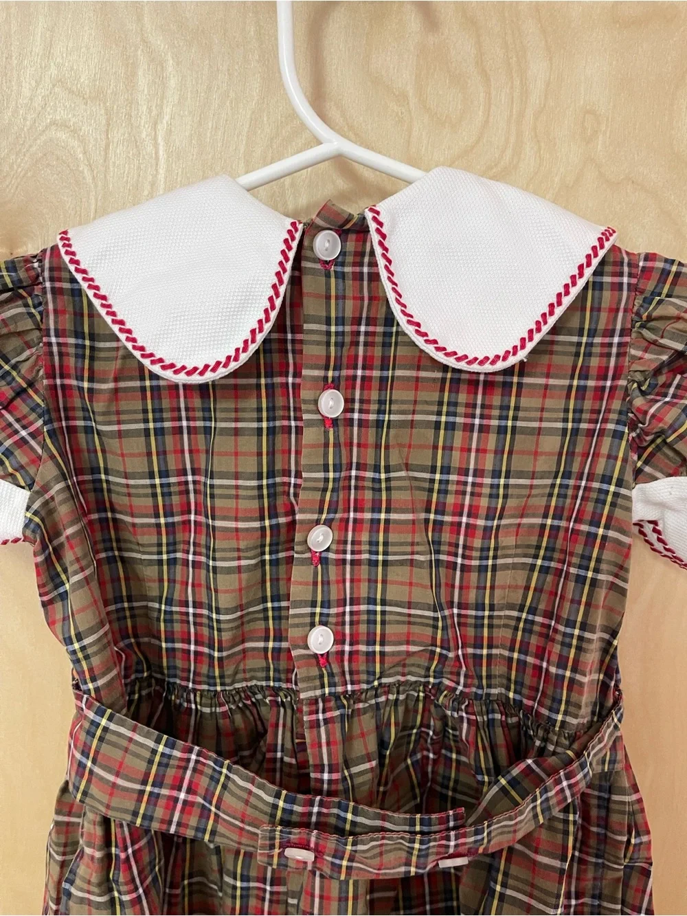 Vintage Toddler Plaid Dress